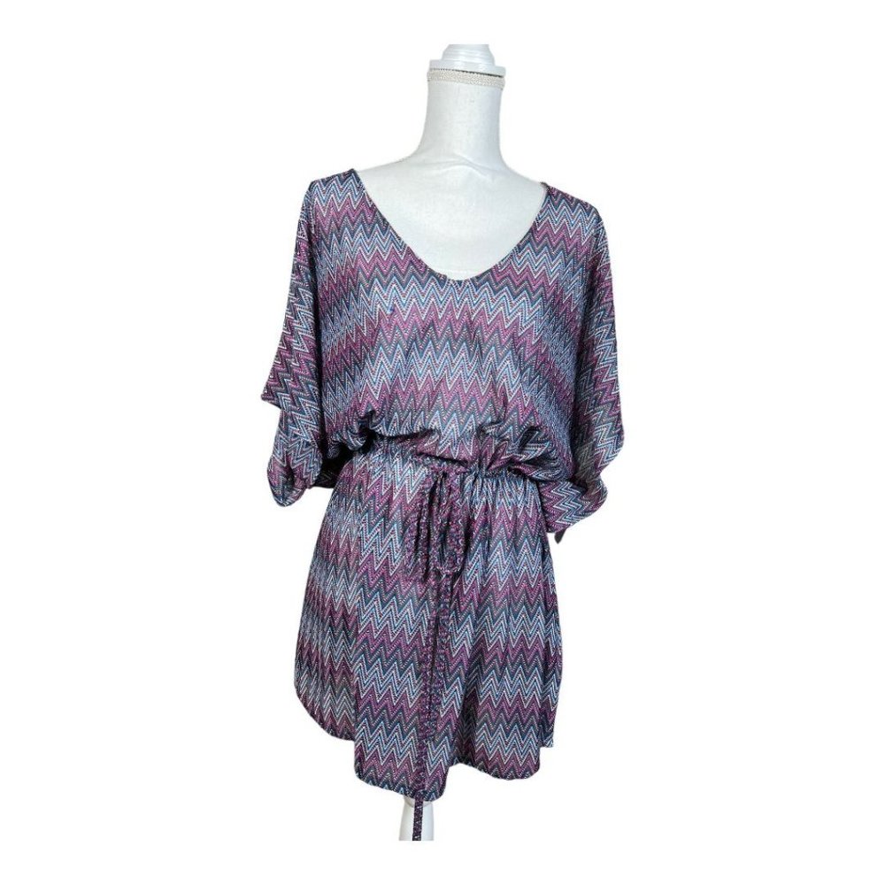 Ruby‎ Ribbon Mesh Coverup Top